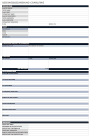 Einen solchen vertrag finden sie hier. Kostenlose Vorlagen Fur Leistungsbeschreibung Zum Herunterladen Smartsheet