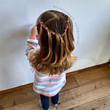 Alix S Hairstyles On Instagram I Made This Quick And Easy Elastic Waterfall Style On Alix Today I Saw Girls Hairdos Girly Hairstyles Toddler Hairstyles Girl