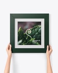 Download Matte Square Picture Frame Mockup In Object Mockups On Yellow Images Object Mockups PSD Mockup Templates