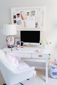 There's always enough coffee, everything is where you left it, and your boss can't pop in to peer over your shoulder! Feminine Home Office With White Desk The Home I Create