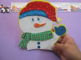 Muneco De Nieve Navideno En Foamy O Gomaeva Adorno Para Botas Navidenas Youtube