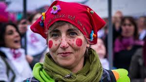 De gezichten van de nationale betoging