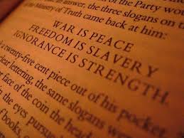 War Is Peace Freedom Is Slavery Ignorance Is Strength Tattoo Pin On Magic Numbers Stuff Etc