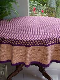 Purple Moon Old Indian Sari Print Round Table Cloths Diy Home Decor Projects Bed Cover Design Decor