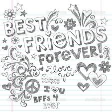 The aim of the game is to get your numbers as the closer your scores are, the better you know each other. Best Friends Forever Coloring Pages Coloring Pages Pictures Best Friend Coloring Pages Printable Coloring Book Ideas Ga Doodles Schetsboek Notebook Doodles