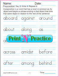 The cloud is above the mountain. List Of Prepositions And Preposition Worksheets