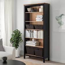 Hemnes Bucherregal Schwarzbraun Hellbraun 90x197 Cm Ikea Osterreich Hemnes Bookcase Ikea Hemnes Bookcase Hemnes