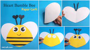 While this information is alarming, we can also use this to help teach our kids about the importance of bees for our environment. Paper Bee Craft For Kids Step By Step Tutorial K4 Craft