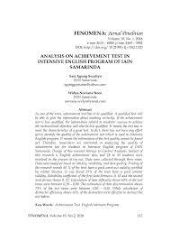 Adab terhadap orang sakit dan orang kurang upaya pages 1 3 text version anyflip. Pdf Analysis On Achievement Test In Intensive English Program Of Iain Samarinda