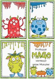 Endlich Pause Monster Lesekarten Kunstler Grundschule Kinder Schule Schulideen