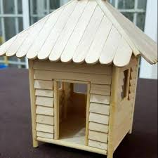 Membuat miniatur rumah dari stik es krim. Prakarya Miniatur Rumah Adat Indonesia Dari Stik Es Krim Low Shopee Indonesia