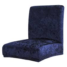Crushed velvet dining chair covers stretchable christmas slipcover decor. Furniture Set Of 3 Short Back Chair Seat Cover Chairs Slipcovers For Wedding Banquet Slipcovers