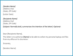 Collection of most popular forms in a given sphere. Authorization Letter Of Collection How To Write It Free Templates
