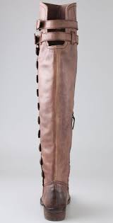 I bought the pierce originally when it came out years ago and i wish i had bought other colours back then so when sam edelman released them again i bought them in grey. Sam Edelman Pierce Over The Knee Button Boots In Brown Lyst