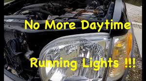 As you drive your car, hundreds of sensors. 2001 2007 Toyota Sequoia Tundra Drl Daytime Running Lights Delete How To Turn Off Youtube