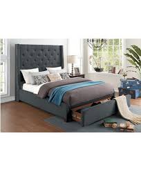 Homelegance Ordway Bed W Storage Drawers King Reviews Furniture Macy S Platform Bed With Storage Upholstered Storage Bed Storage