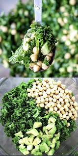 Lemony Kale Salad With Chickpeas And Avocado Recipe Kale Salad Halloween Food Appetizers Vegan Recipes Easy