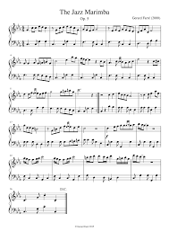 The Jazz Marimba Only Watch Videoscore Piano Sheet Music Piano Sheet Music Free Piano Music