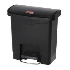 Locking wastebaskets 7.3 gallon locking touchtop™ wastebasket | 12.6 gallon locking stepon wastebasket. Rubbermaid 1883608 4 Gal Rectangle Plastic Step Trash Can 14 13 16 L X 9 2 32 W X 15 11 16 H Black