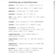 Cancer men belong to the first water sign and the most emotionally sensitive sign of the zodiac wheel. What The Signs Say Vs What They Mean Zodiac Signs Pisces Zodiac Facts Zodiac Mind