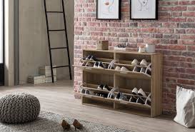 Schuhregal sko, normann copenhagen · schuhschrank cubus pure, team 7 · regalsystem split, neuvonfrisch. Wohnling Schuhschrank Wl5 828 Modern 120 X 81 X 24 Cm Holz Schuhregal Sonoma 4 Facher