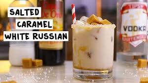 Stir the salt into the brown sugar simple syrup and cool completely. Salted Caramel White Russian Youtube