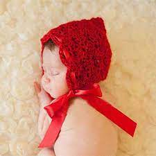 Baby Hat Red Crochet Pixie Beanie Hat Silk Ribbon Newborn Photography Prop Hat Knitted Baby Girl Hat Outfits H163 Hat Bag Hats Antiquehat Keychain Aliexpress