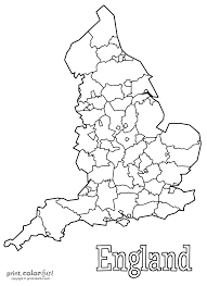 England map, detailed map of england of the united kingdom, street map and road map of england, counties in england Blank Map Of England Print Color Fun