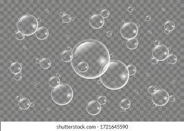 Bubble (physics), a globule of one substance in another, usually gas in a liquid. Air Bubbles Underwater On Transparent Background Stock Vector Royalty Free 1721645590
