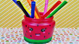Aquarellfarben im näpfchen sind ähnlich den ölfarben nahezu unbegrenzt haltbar, wenn sie richtig gelagert werden. Basteln Kawaii Glas Melone Malen Mit Acrylfarbe Diy Aufbewahrung Organisation Youtube