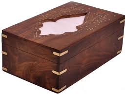 Buy In Bulk Wholesale Wooden Rectangular Tissue Box Cover Decorated With Brass Inlay Handmade 10 Inch Large For Tissue Box Covers Tissue Boxes Handmade Wooden