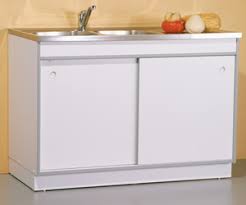 Caisson de cuisine bas h70 p120 l58. Meuble Sous Evier Top 120 At P 2 Portes Coulissantes Blanc Sibo Begles