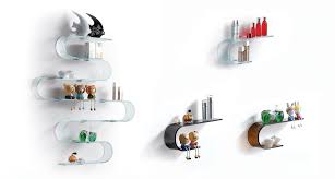 They'll hold the toothbrush holder or a container for small bathroom objects and they will replace a soap dish near the tub at the same time. Floating Glass Shelves Glass Wall Shelf Bathroom Glass Shelving