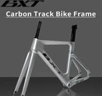 Cuadro de pista de carbono BXT, cuadro de bicicleta de seguimiento de carreras de fibra BSA de carbono, cuadro de bicicleta de piñón fijo, gancho ...