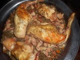 Cuisse Et Rable De Lapin Aux Lentilles Recette Recette Lapin Recettes De Cuisine Rable De Lapin