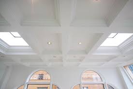 Classic Raised Or A Recessed Panel Coffered Ceiling With Or Without Crown Mouldings Coffered Ceiling Ceiling Decor Wood Beam Ceiling