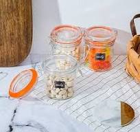 Encheng Glass Jars With Airtight Lids, Mason Jars 8 oz,Glass Jar With Leak  Proof Rubber Gasket 250ml,Storage Jars With Hinged Lid for Home and ...