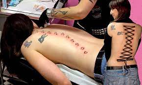 Corset Piercing Surgeon Blasts Fad Where Pierced Skin Is Pulled Together With Ribbons Daily Mail Online