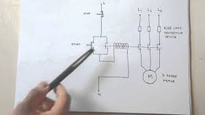 480v 3 phase motor wiring diagram. How A 3 Phase Motor Control Circuit Works Youtube