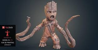 Ravager Groot 3d Printing Model Assembly In 2020 3d Printing Baby Prints 3d Printing Architecture