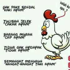 Apa Salah Ayam Lucu Cartoon Jokes Ungkapan Lucu