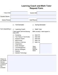 Recommendation letters give insight into a student's personality as well as attributes that will lead him or her to be independently successful in college. Free 14 Tutor Request Form Samples In Pdf Ms Word