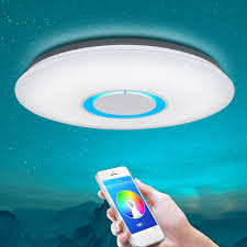 Smart Led Ceiling Light Rgb Dimming 25w 36w Bluetooth Speaker And Music Modern App Control Led Ceiling Light Ceiling Lights Aliexpress