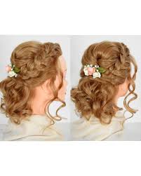 A questo proposito, è apparsa una nuova forma di acconciatura nello stile del matrimonio: Semi Raccolto Romantico Per Capelli Medio Lunghi