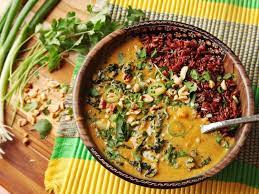 Vegan Peanut Sweet Potato And Kale Soup With Coconut Recipe Recipe Vegan African Recipes Sweet Potato Soup Recipes African Food