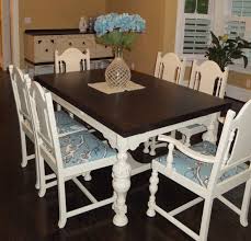 If needed, go ahead and wipe the table with a dust free cloth before you begin. Dining Room Table And Chair Set In Java Gel Stain And Linen Milk Paint General Finishes Design Center
