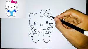 Jom download bermacam contoh gambar hello kitty untuk mewarna yang. Cara Menggambar Hello Kitty Mudah Dan Bagus How To Draw Hello Kitty Easily Youtube