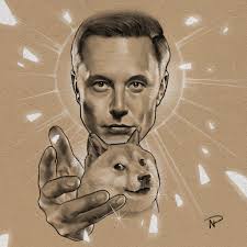 For the bottom line, have it bend in a little bit in between the ovals. Everyone Asking Me To Draw Doge Instead Of Twitter On My Last Artwork So There You Go Elon Doge Will Take Over The World Elonmusk