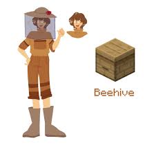 They provide a place for to craft a beehive in minecraft, start by opening the crafting table. Minecraft Blocks As People On Twitter Beehive He S Your Classic Mom Friend