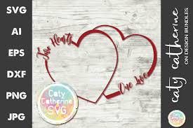 Download Two Hearts One Love Svg Cut File 628892 Svgs Design Bundles